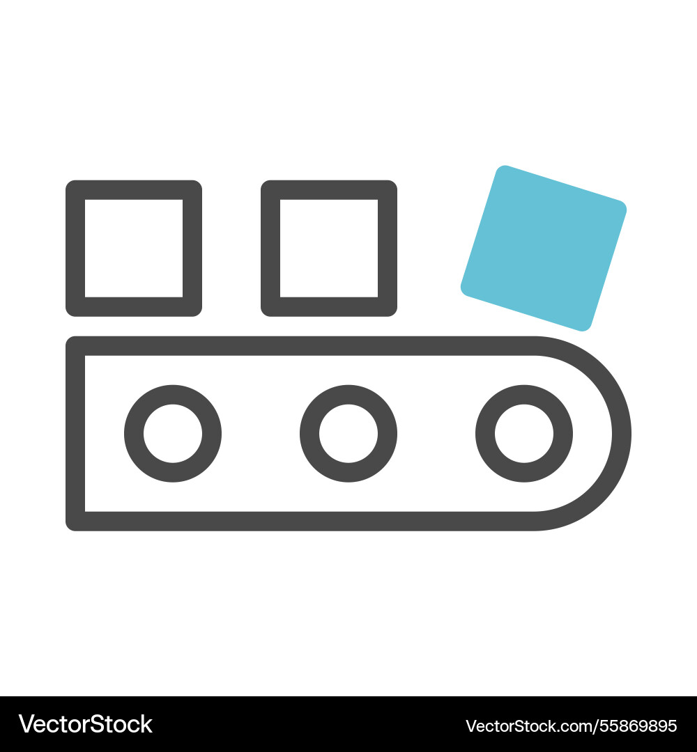 Automated production line process Royalty Free Vector Image