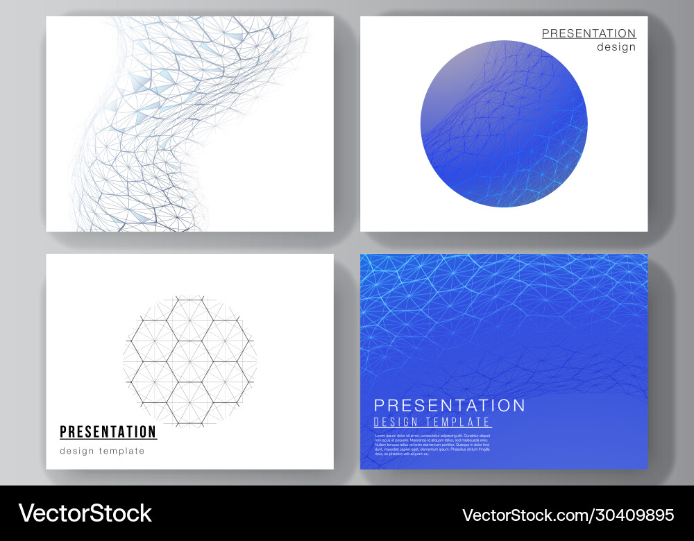 Layout presentation slides design Layout presentation slides design vector image