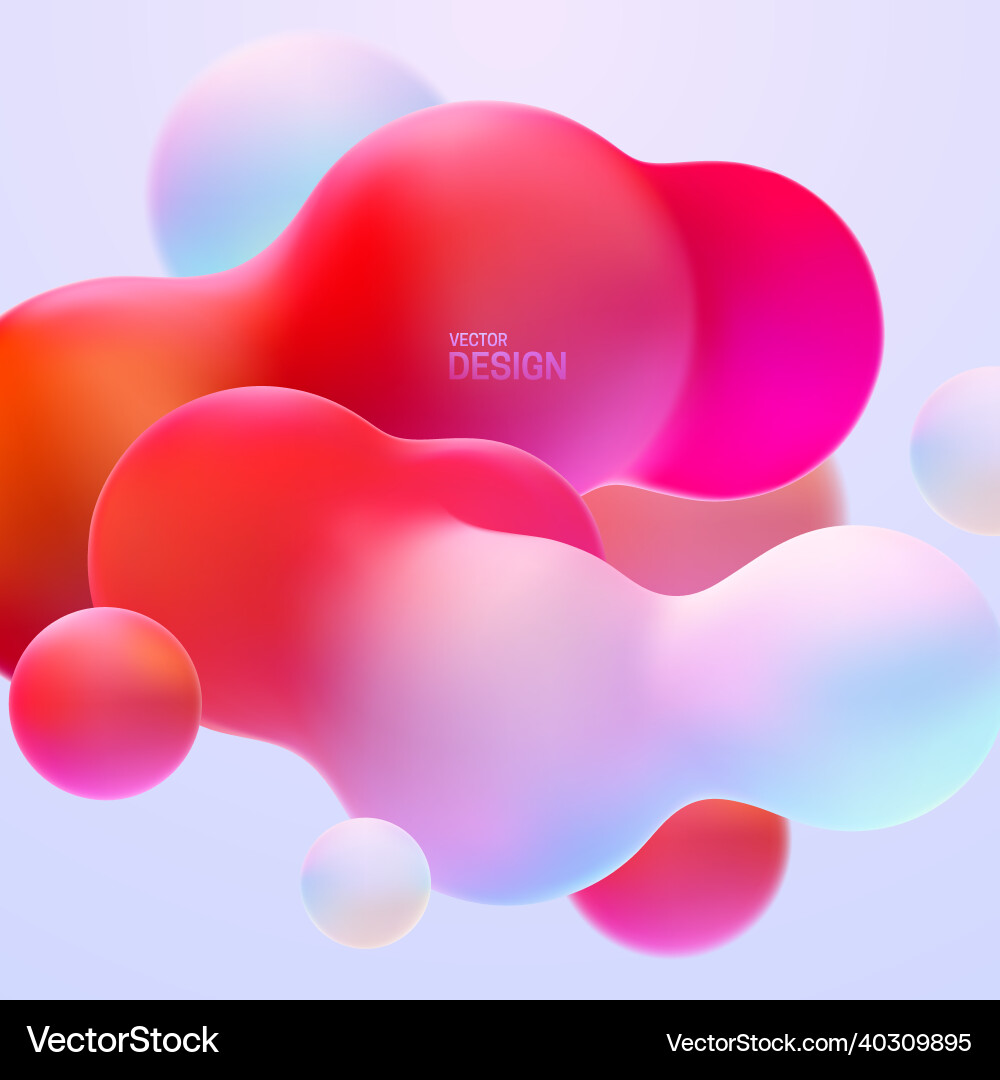 Multicolor Metaball Gradient vector image
