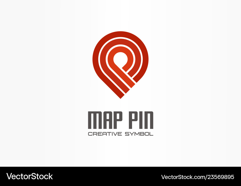 Navigation Pin - Location Marker Vector Image