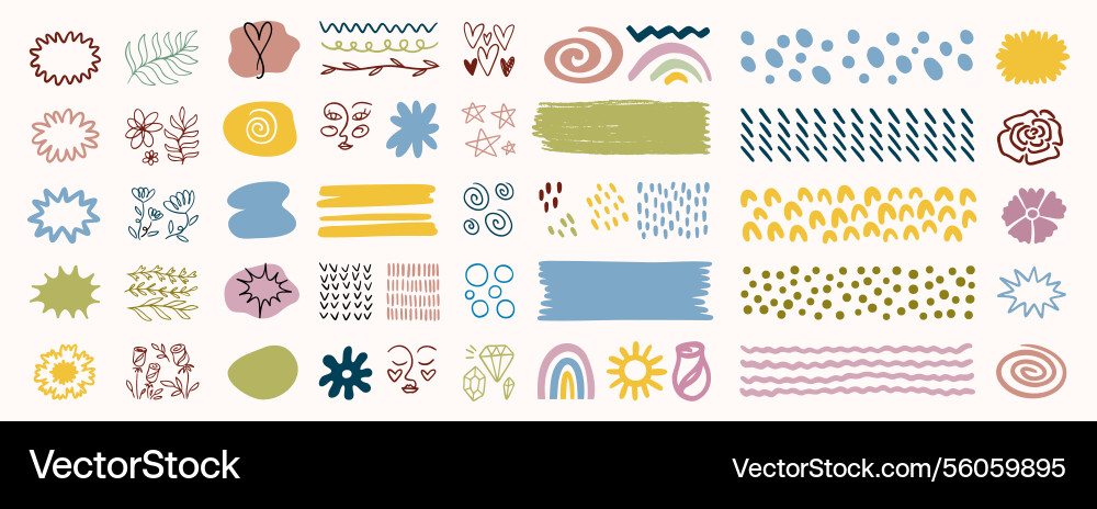 Pastel abstract cute color shape aesthetics Pastel abstract cute color shape aesthetics vector image