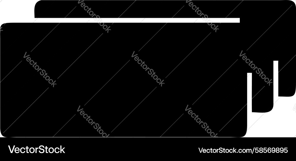 Stacked Document Icons - Data Organization Vector Image