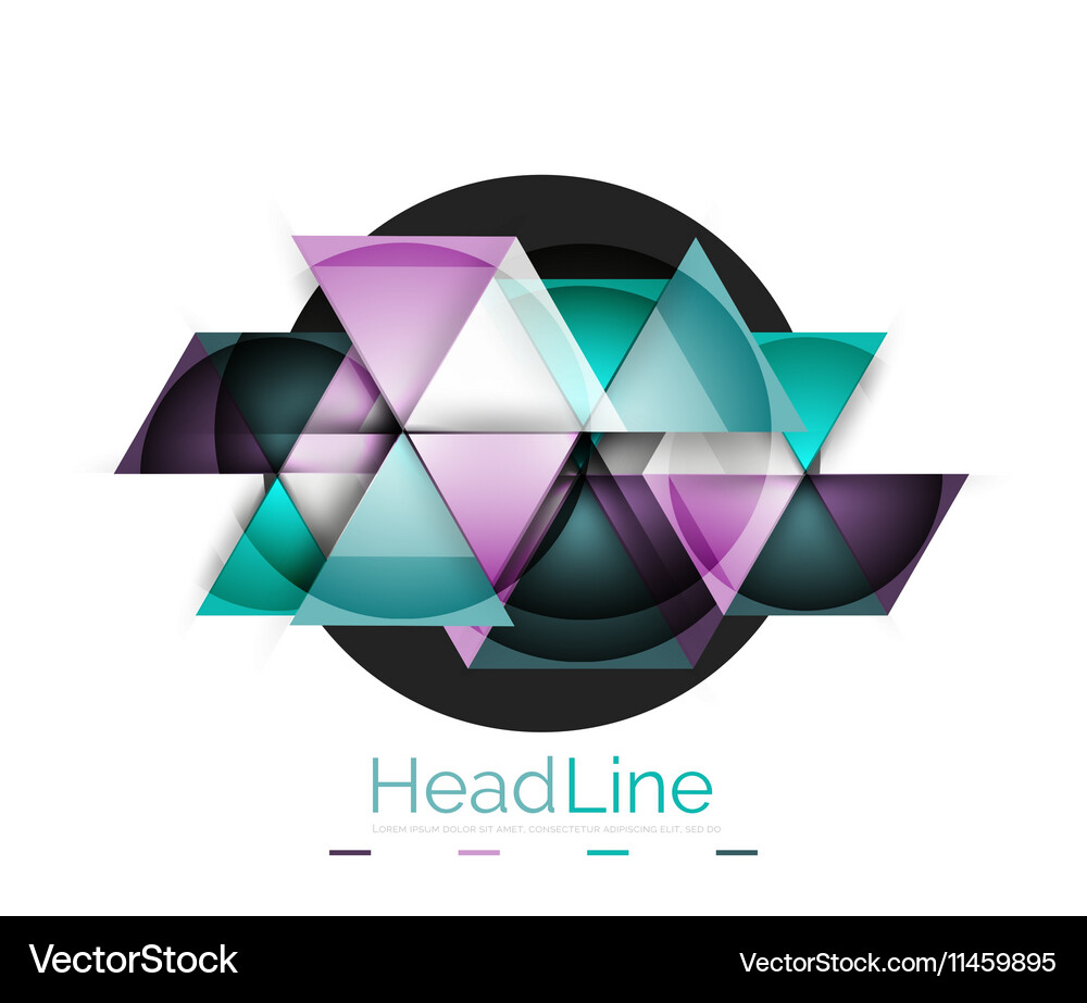 Triangle abstract background Vector Image