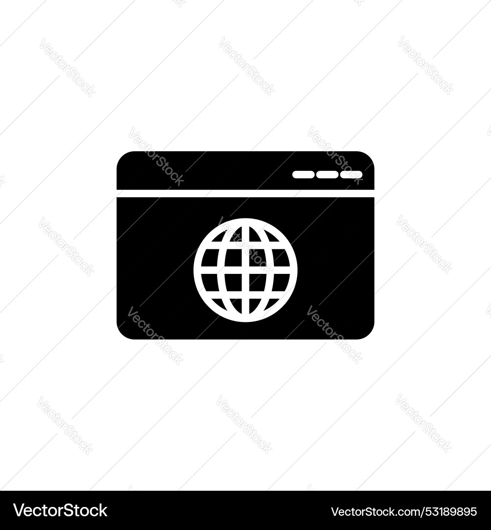 Website ui design icon isolated on white Website ui design icon isolated on white Vector Image