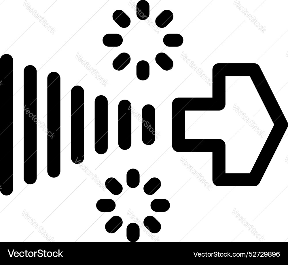 Data transferring with loading icon in bold line Vector Image