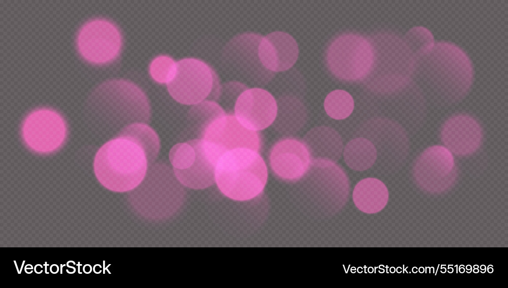 Pink bokeh blurred background with sparkling Vector Image