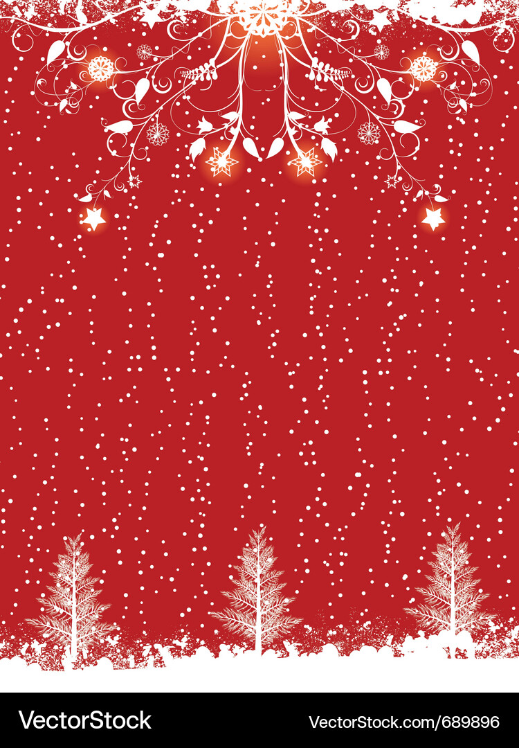 Silhouette Weihnachtsbäume Vektorbild
