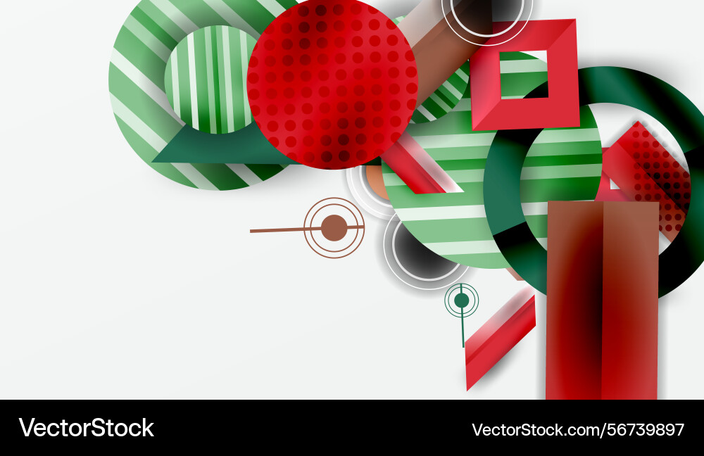 Abstract composition geometric shapes overlap Abstract composition geometric shapes overlap vector image