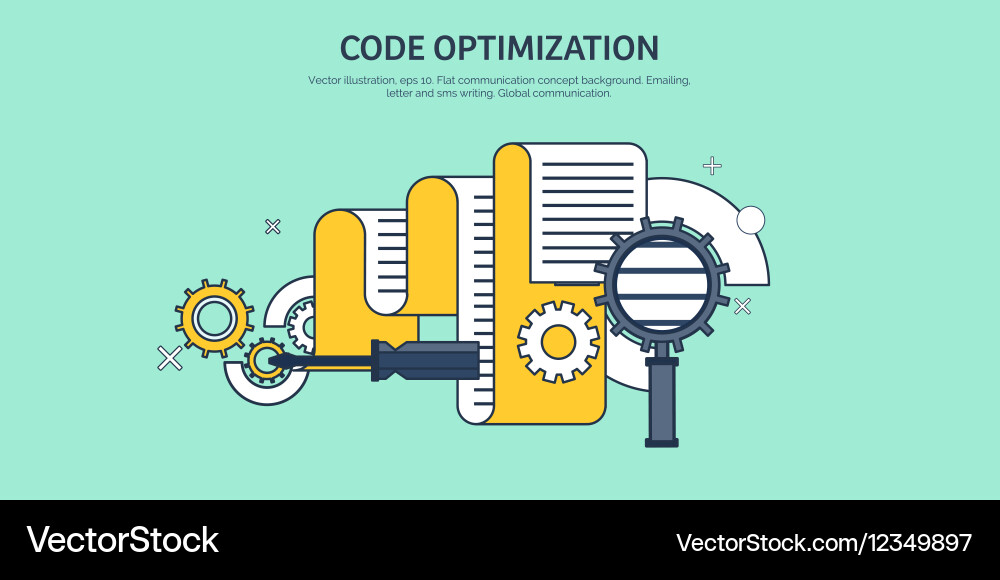 Flat background coding Vector Image