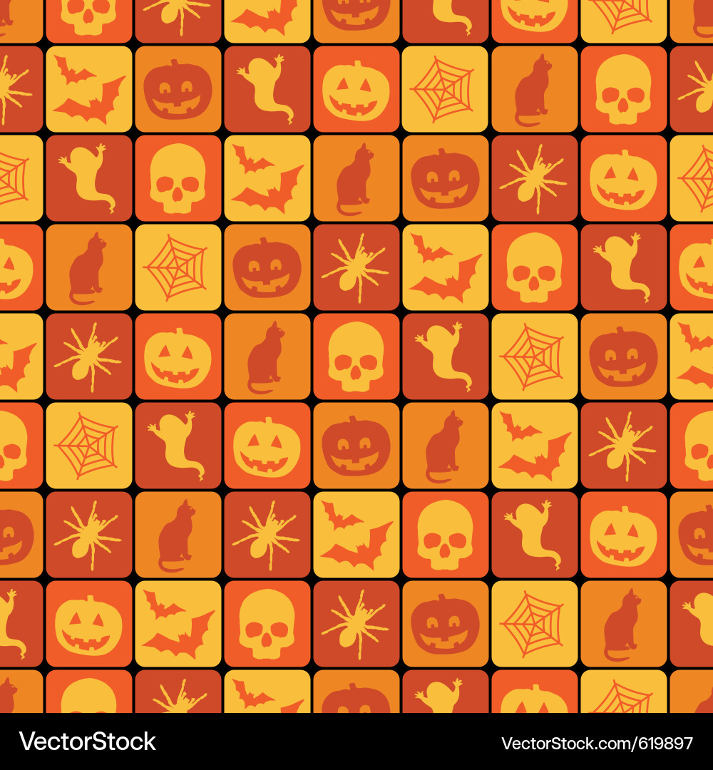 Halloween Orange Muster Vektorbild