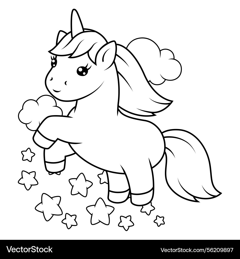 Print mit Einhorn Happy Birthday Party Design Print mit Einhorn Happy Birthday Party Design vektorbild