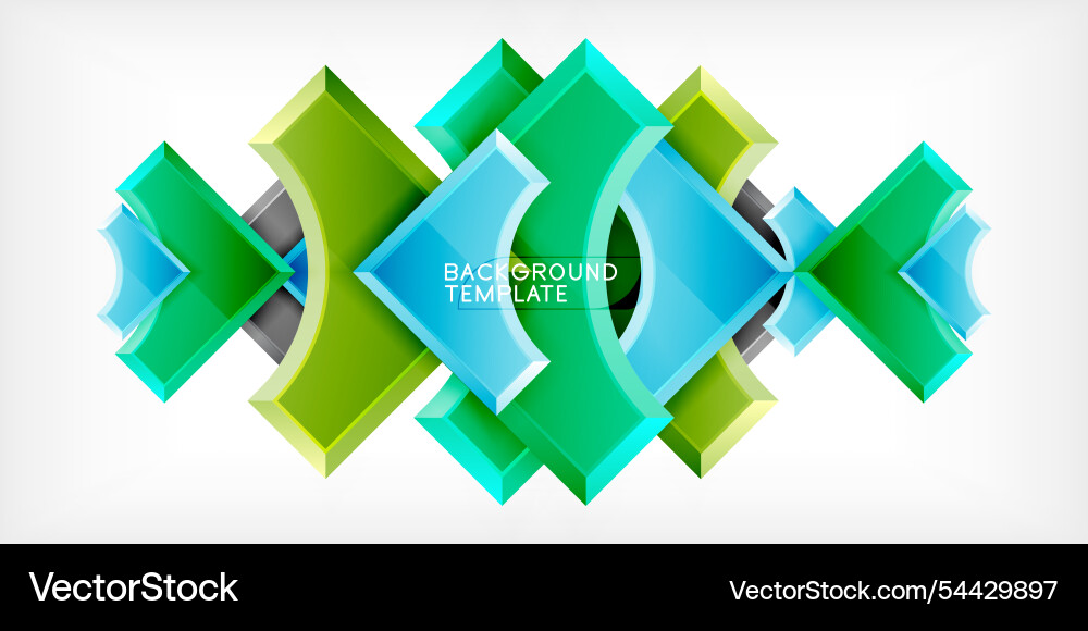 Square arrow shapes with round elements Square arrow shapes with round elements Vector Image