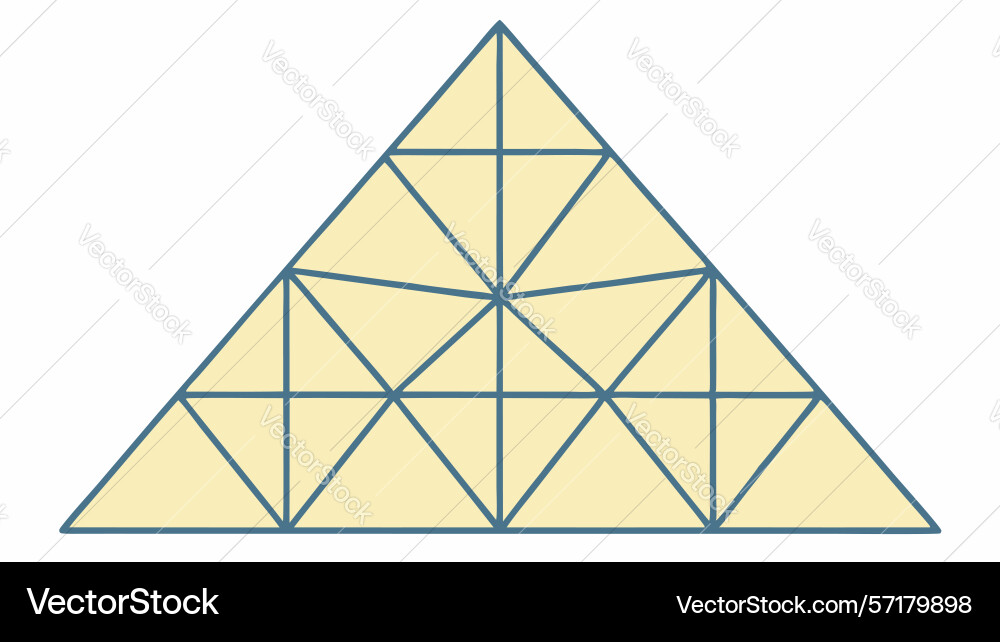 Geometrisches dreieckiges Rastermuster Vektorbild