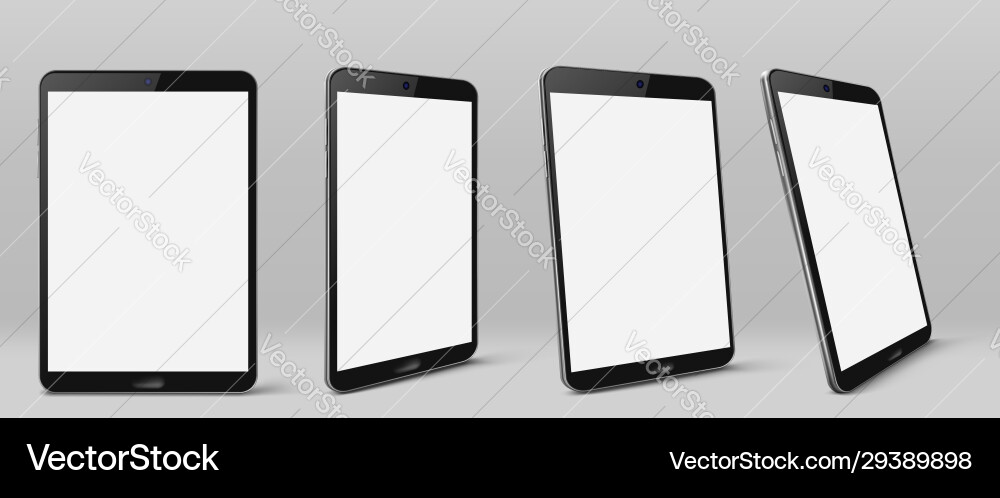 Modern tablet computer with blank screen Modern tablet computer with blank screen vector image