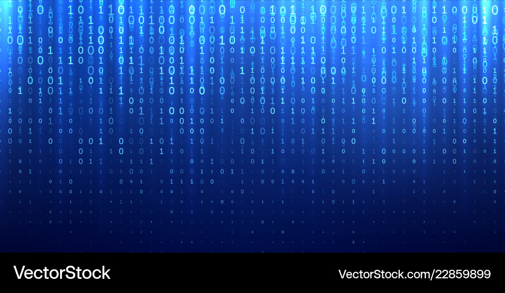 Binary Code Abstract Background vector image