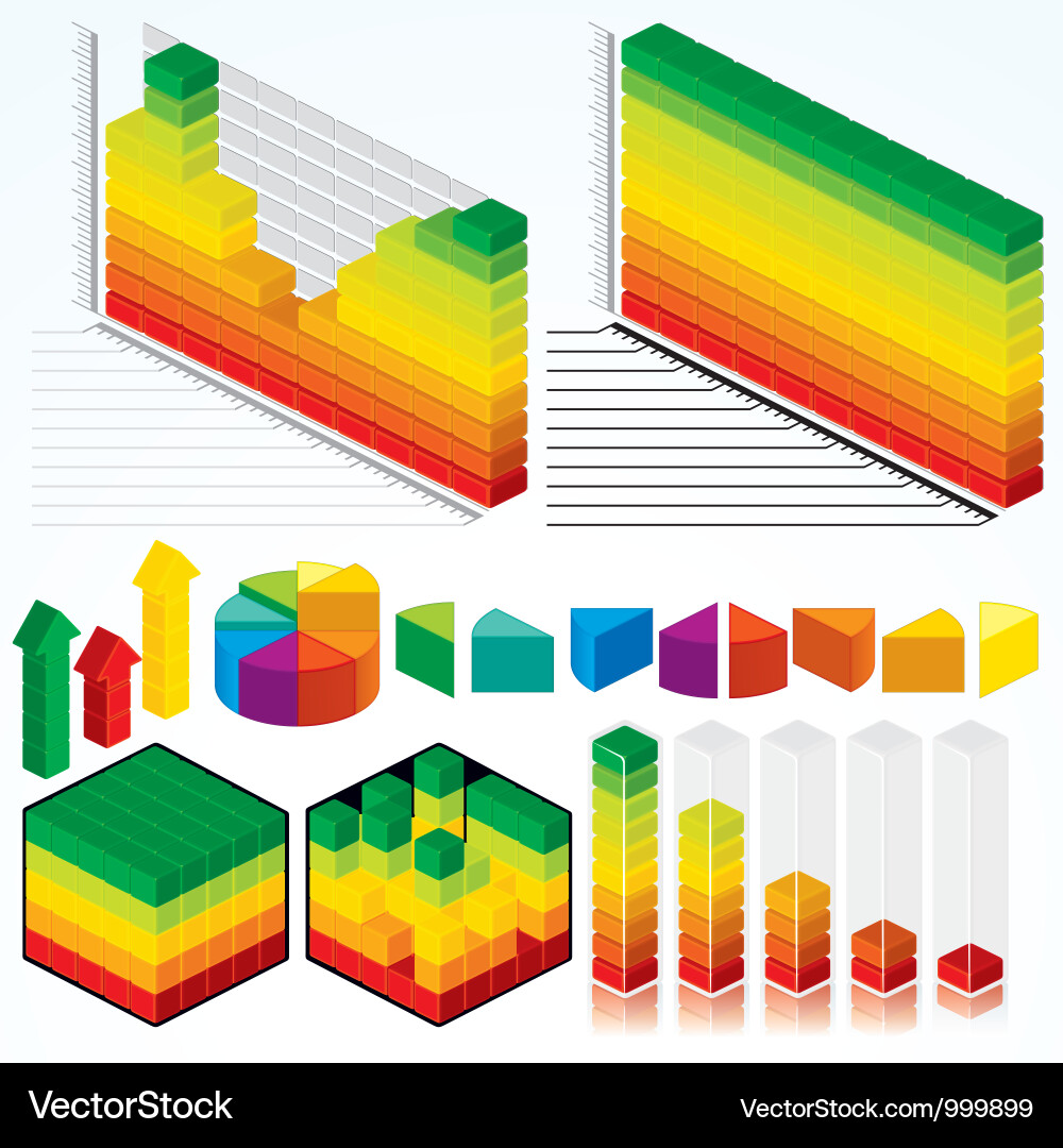 Data Visualization Components vector image
