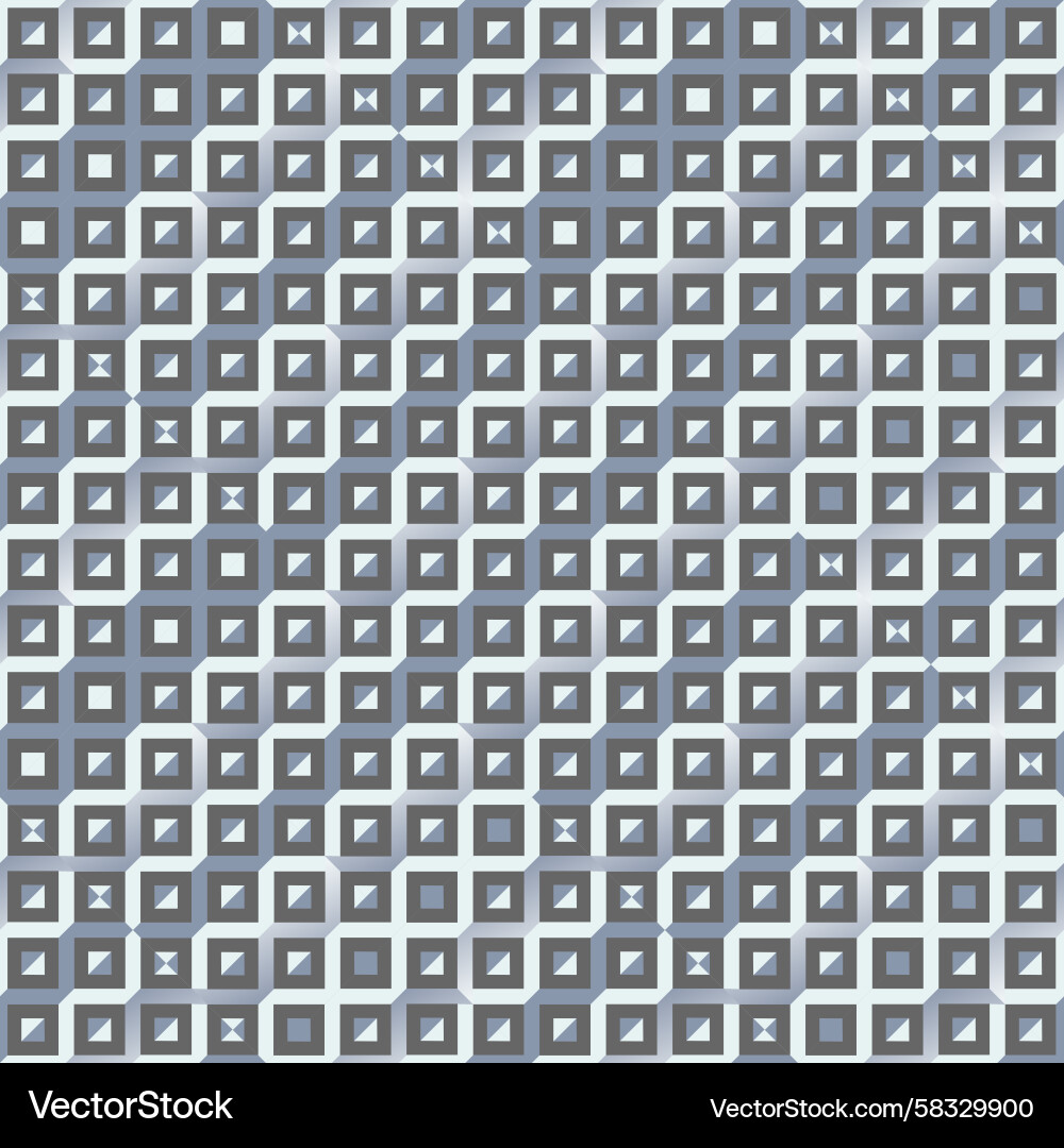 Geometric Gray Cube Pattern Vector Image