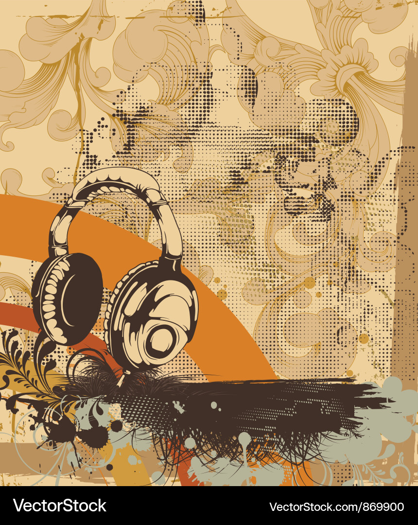 Grunge Concert Poster vector image