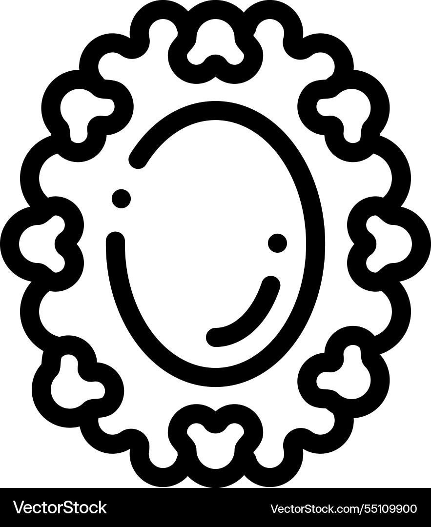 Mirror icon thin linear style design isolated Vector Image