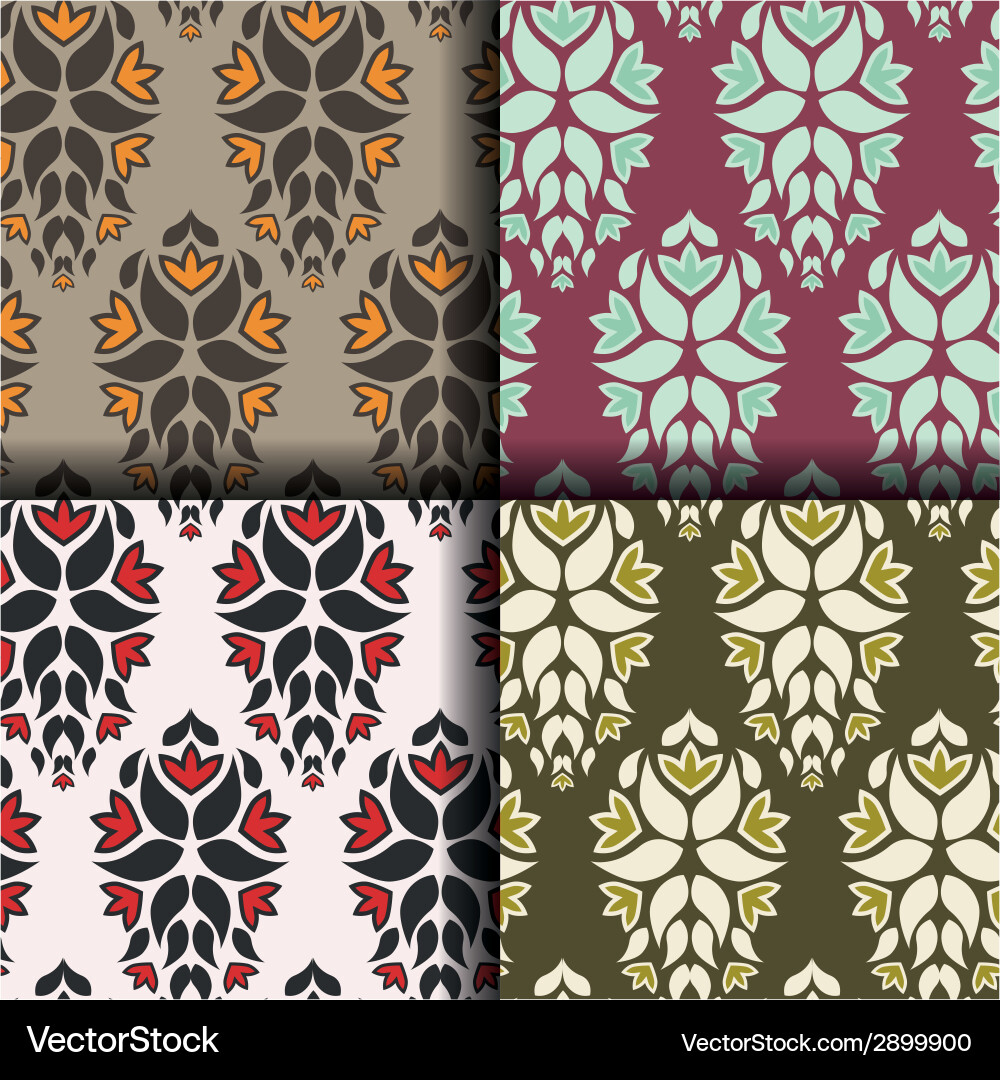 Patterns collection vector image