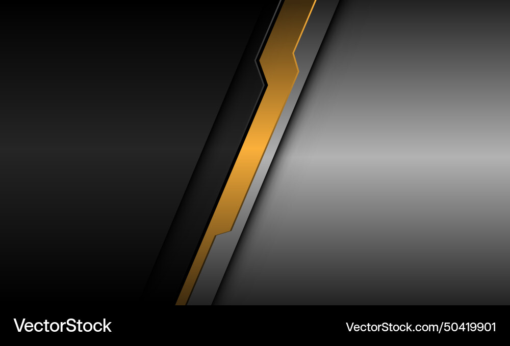 Abstract gold cyber line black metallic silver Abstract gold cyber line black metallic silver vector image