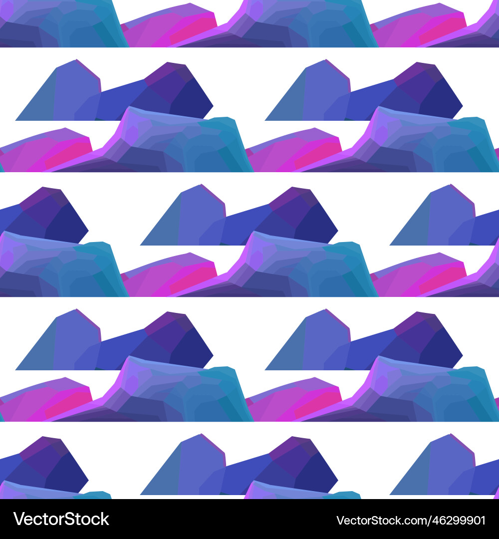 Abstract seamless pattern of gradiental shapes vector image