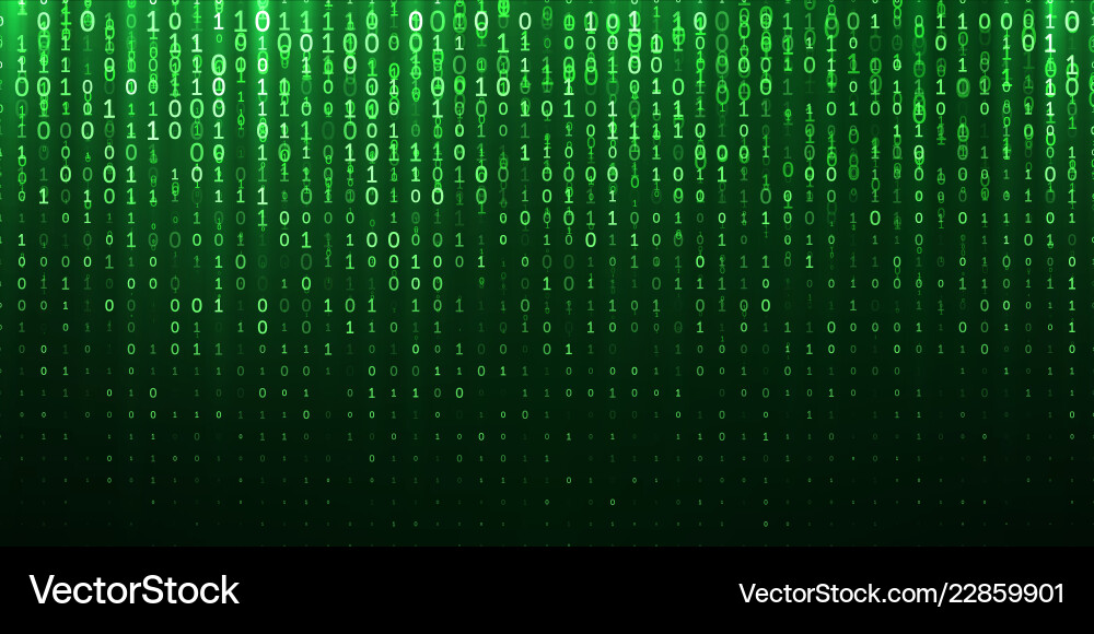 Binary Matrix Abstract Background vector image