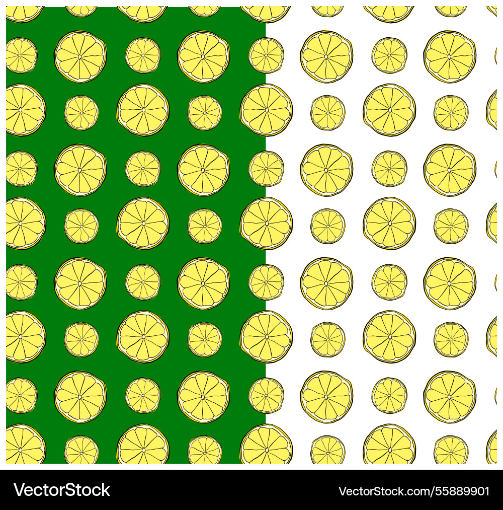 Lemon slices seamless pattern on transparent Lemon slices seamless pattern on transparent Vector Image