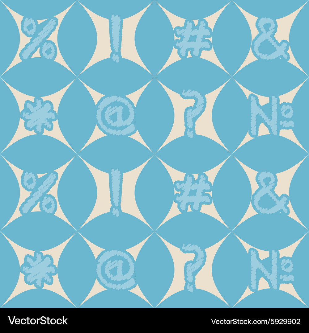 Seamless background with punctuation marks Vector Image