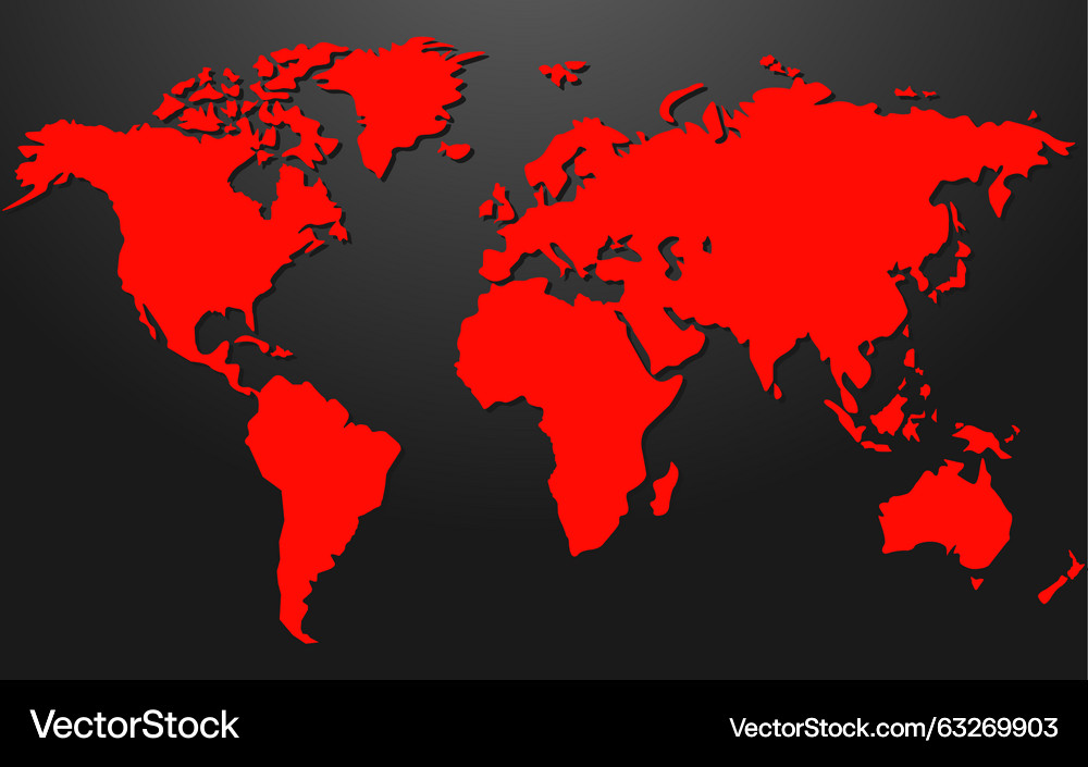 Abstract 3D Globe World Map – Royalty-Free Vector | VectorStock