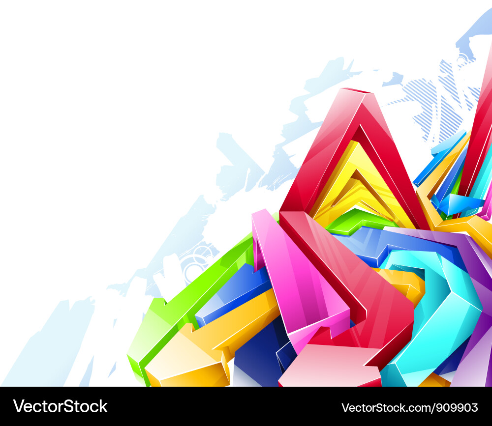 Abstract Geometric Splatter Vector Image