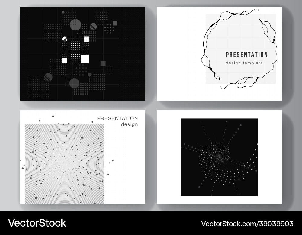 Layout of the presentation slides design Layout of the presentation slides design vector image