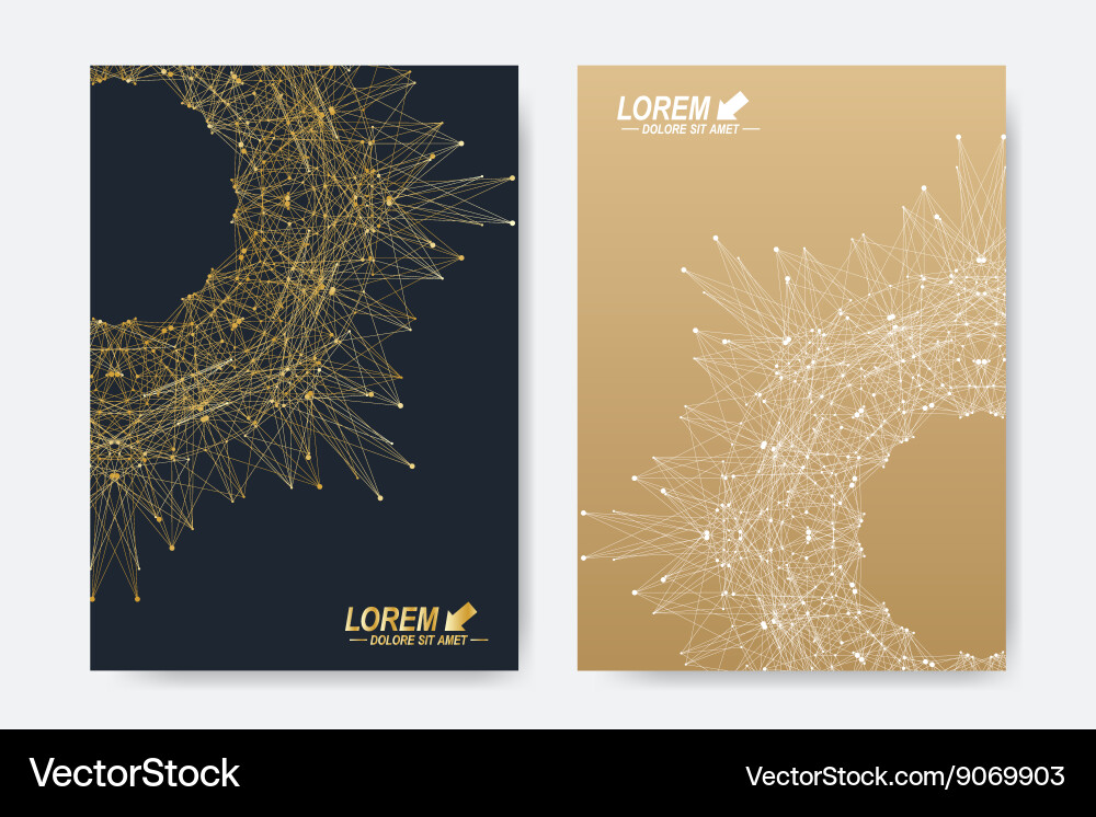Modern template for brochure leaflet Vector Image