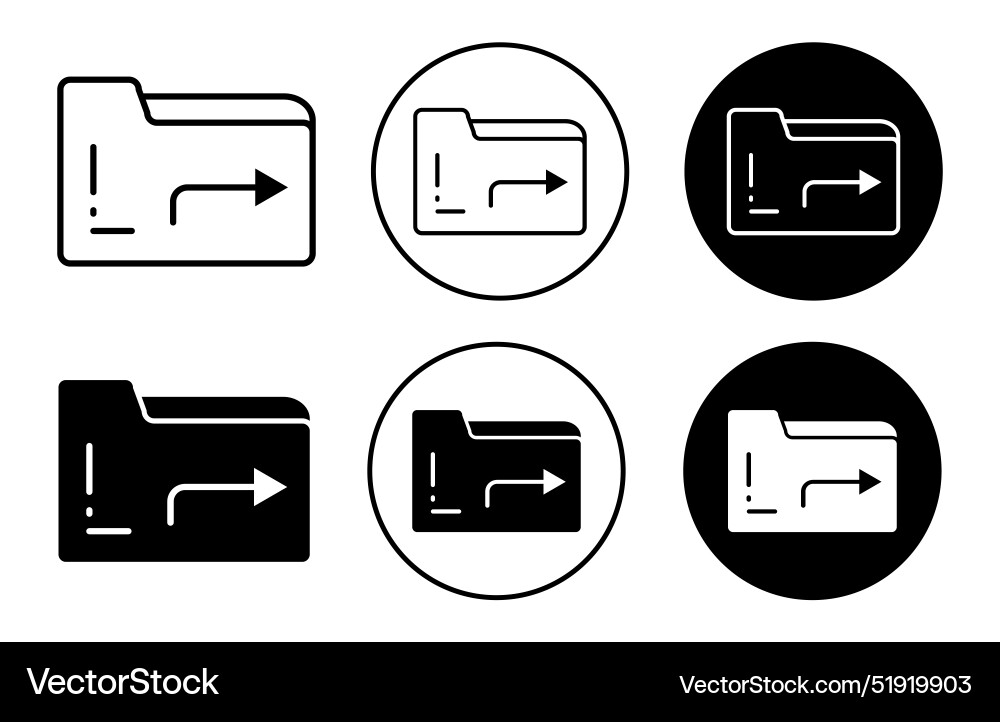 Share folder line icon collection of outline thin Share folder line icon collection of outline thin vector image