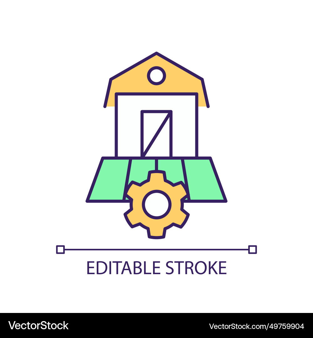 2d editable thin line resource constraints icon 2d editable thin line resource constraints icon vector image