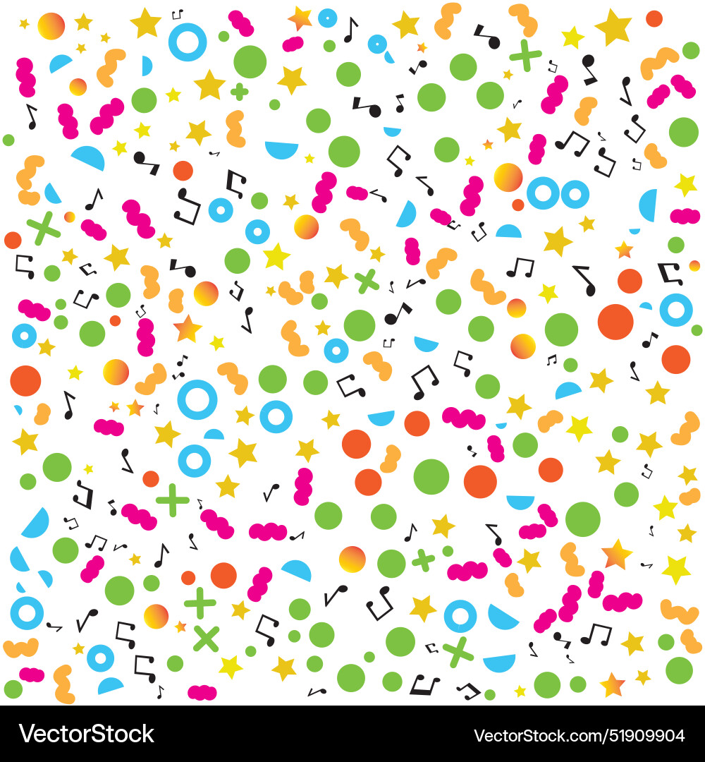 90s elements pattern Vector Image