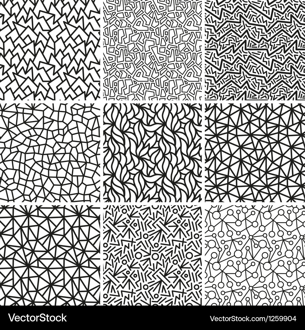 Abstract Geometric Pattern Set vector image