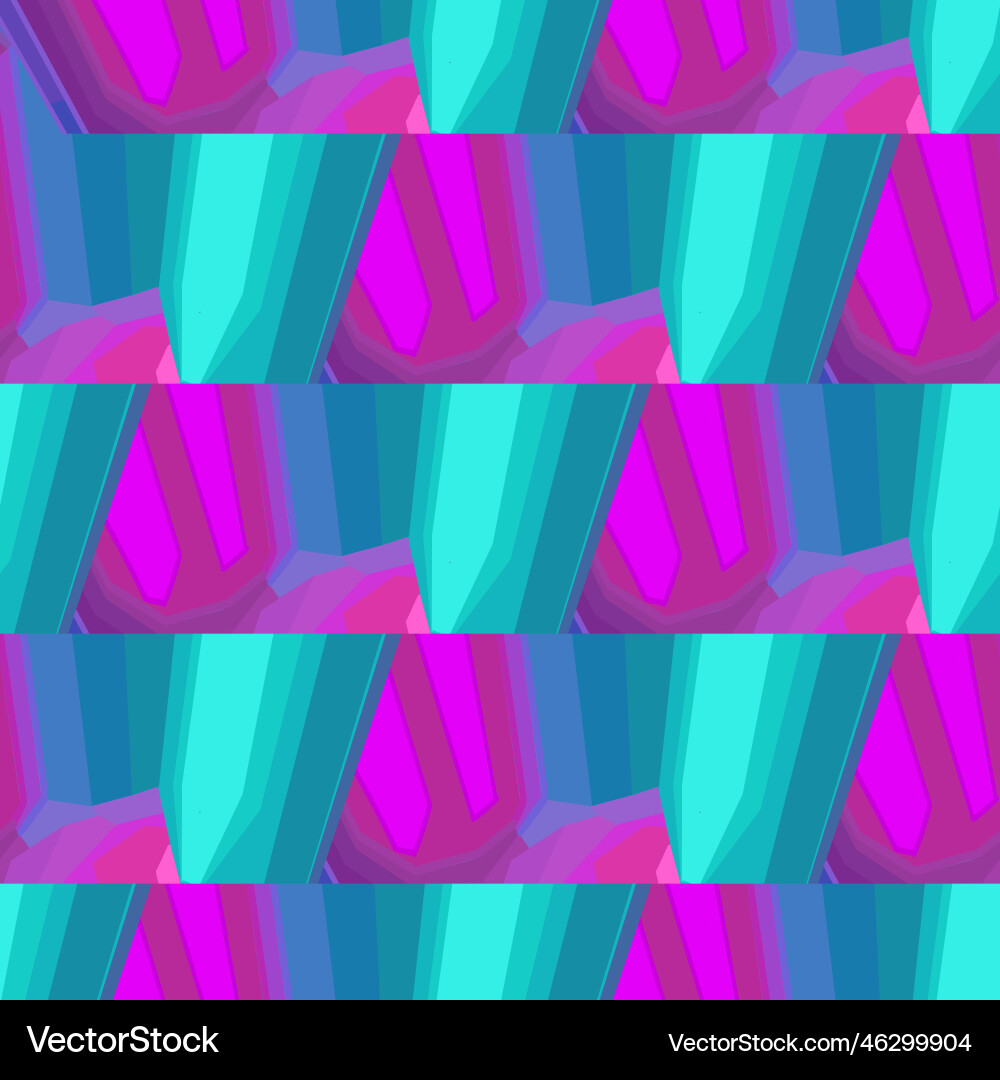 Abstract seamless pattern of gradiental angled vector image