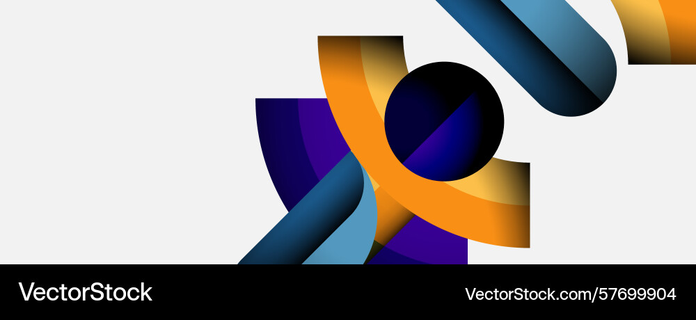 Abstract shapes overlap creating dynamic Abstract shapes overlap creating dynamic Vector Image