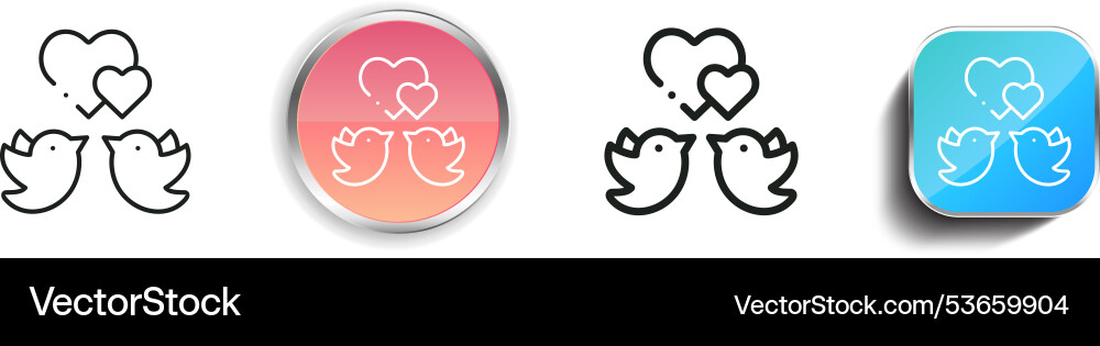 Dove Icon dünne lineare regelmäßige und Schaltfläche Stil Dove Icon dünne lineare regelmäßige und Schaltfläche Stil vektorbild