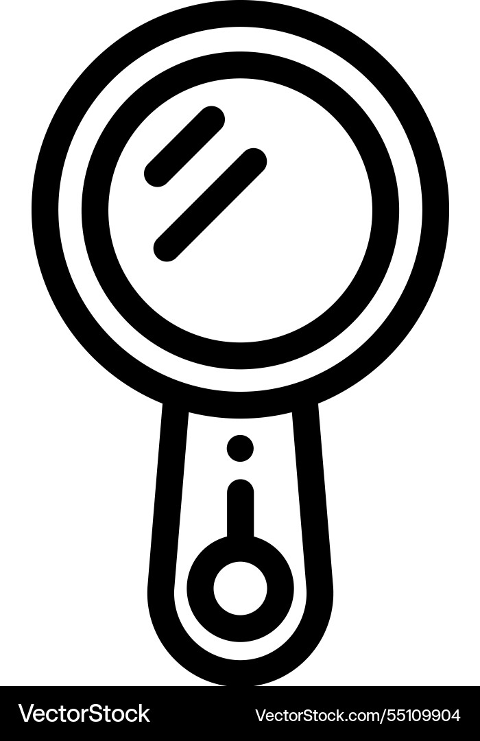 Mirror icon thin linear style design isolated Vector Image
