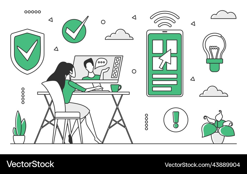 Web Development Concepts vector image