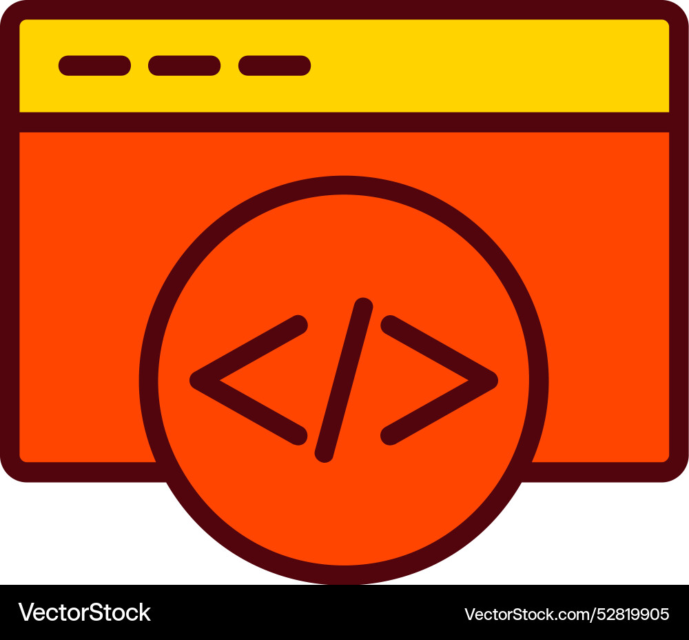 Browser icon design vector image