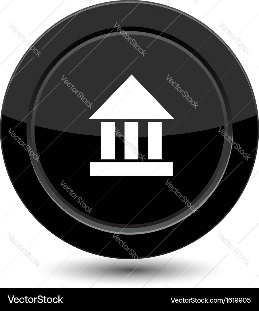 Button with amphitheater Vector Image