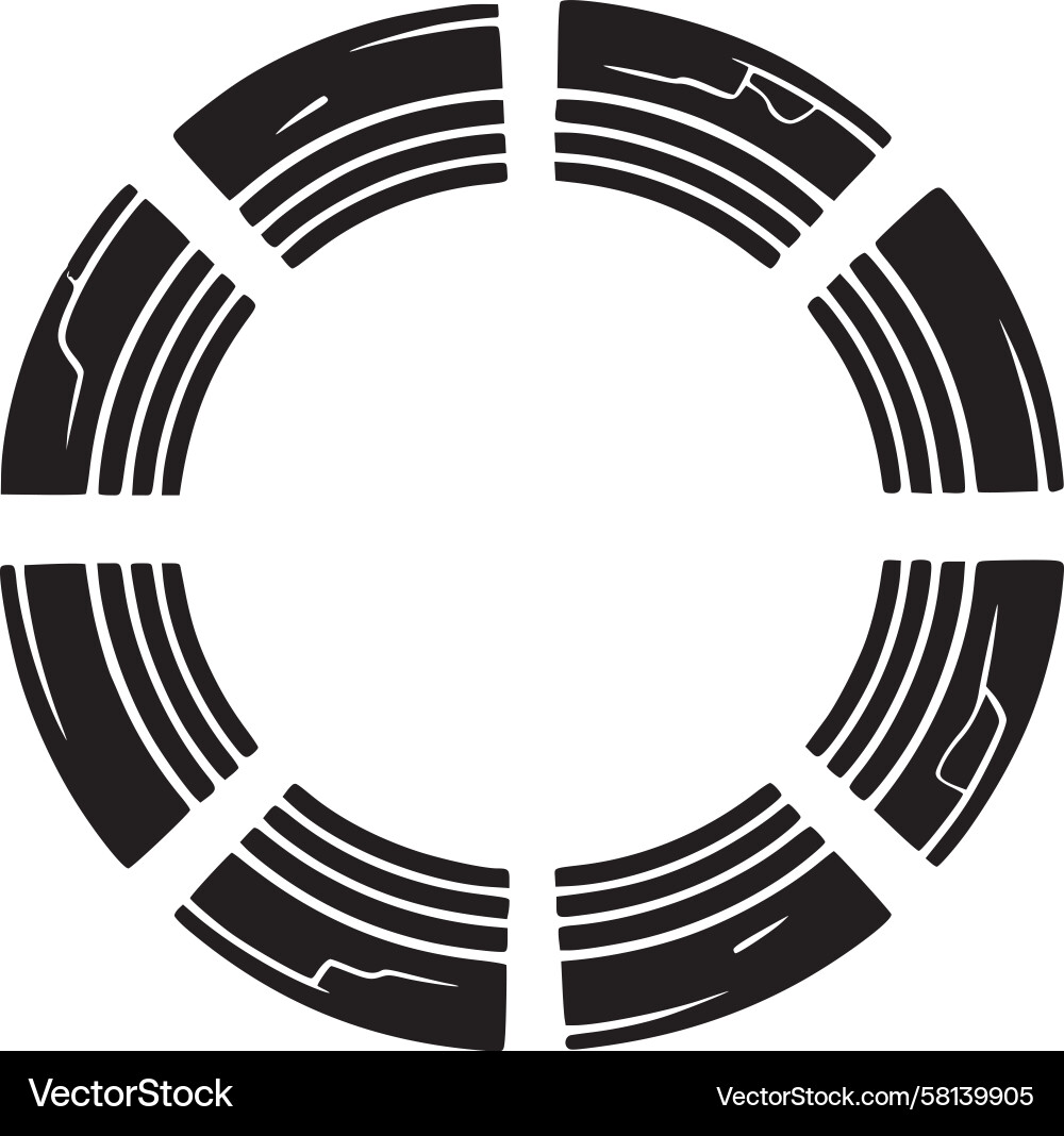 Circular Flow Abstract Pattern Vector Image
