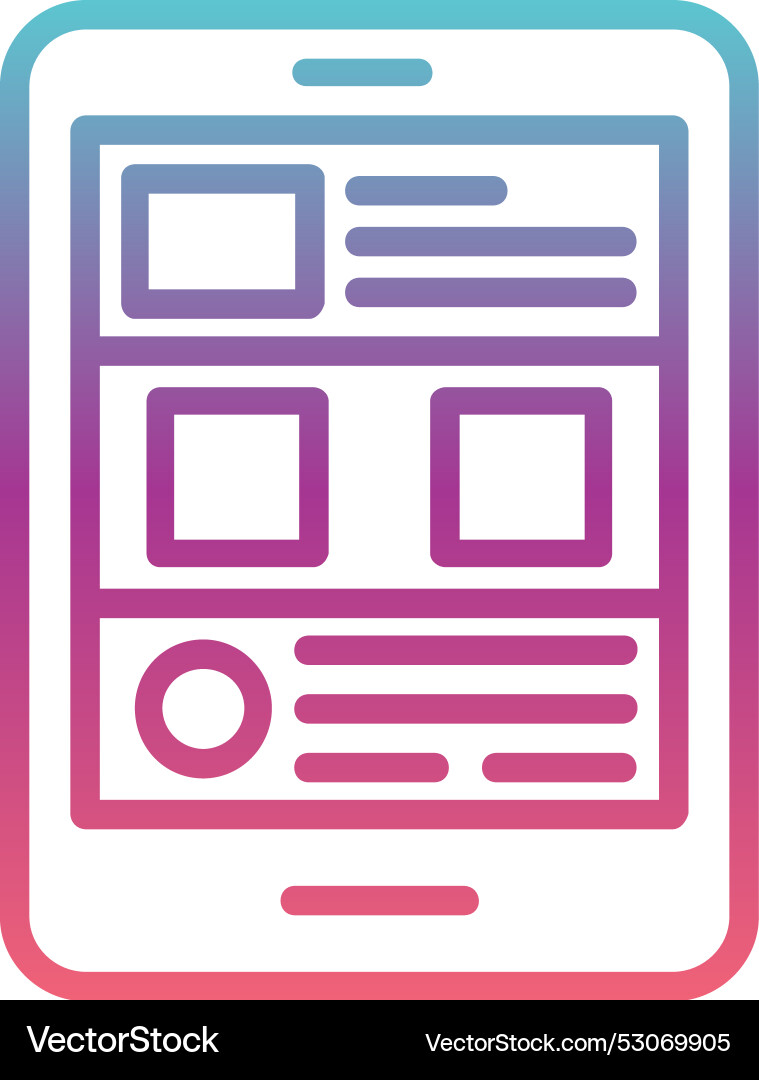 Content line gradient design Vector Image