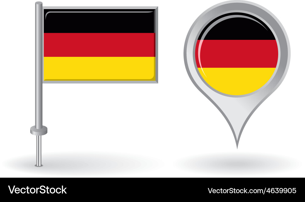 Map Pointer and Pin Icon Set vector image