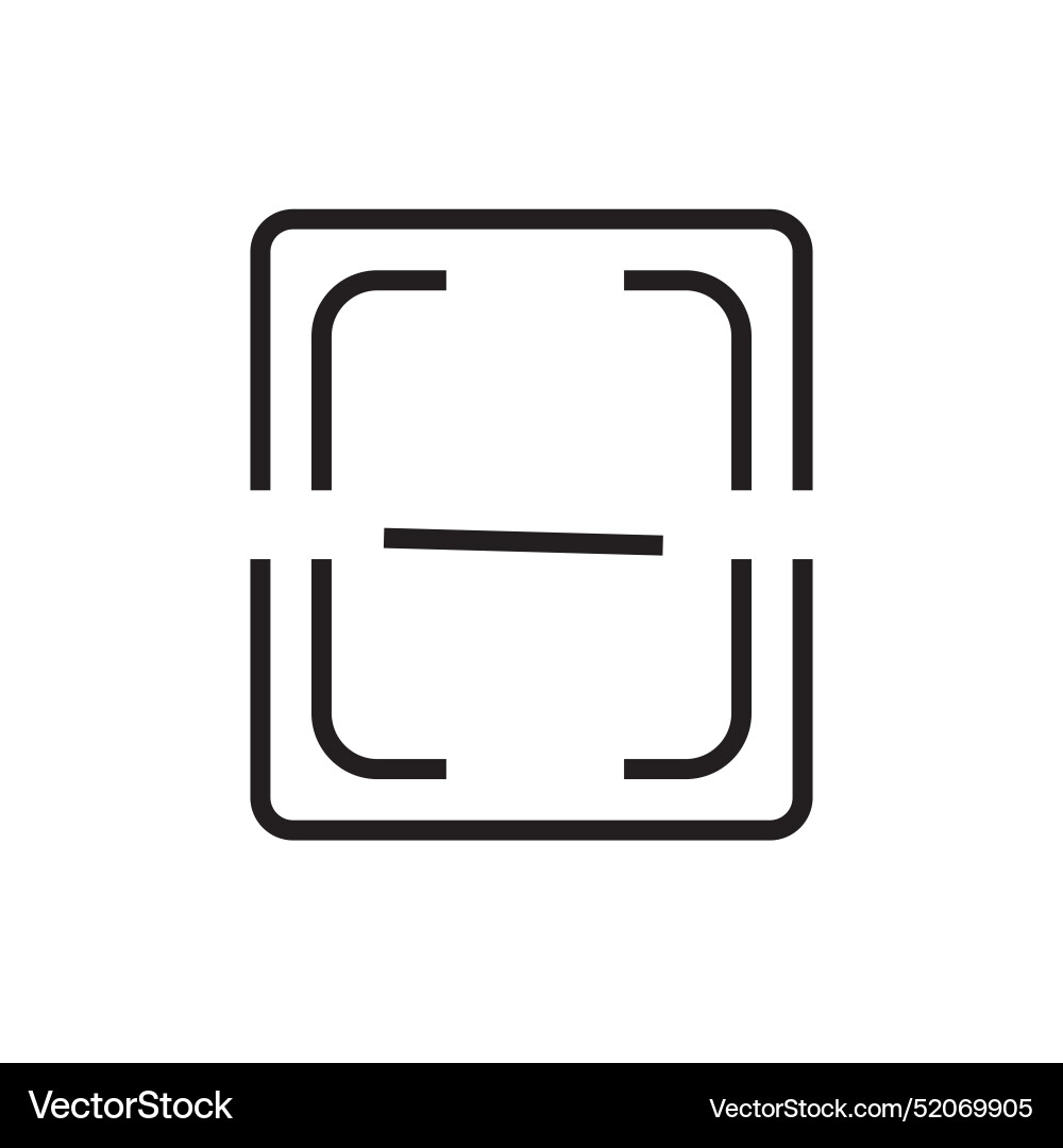 Scan button icon ideal for digital and office Scan button icon ideal for digital and office vector image