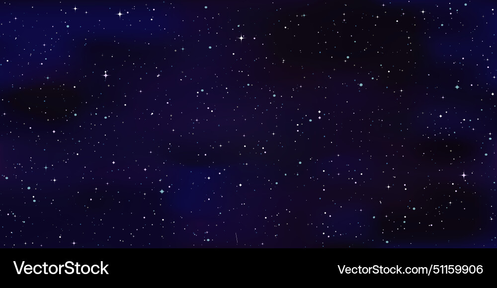 Abstract dark starry sky seamless pattern Vector Image