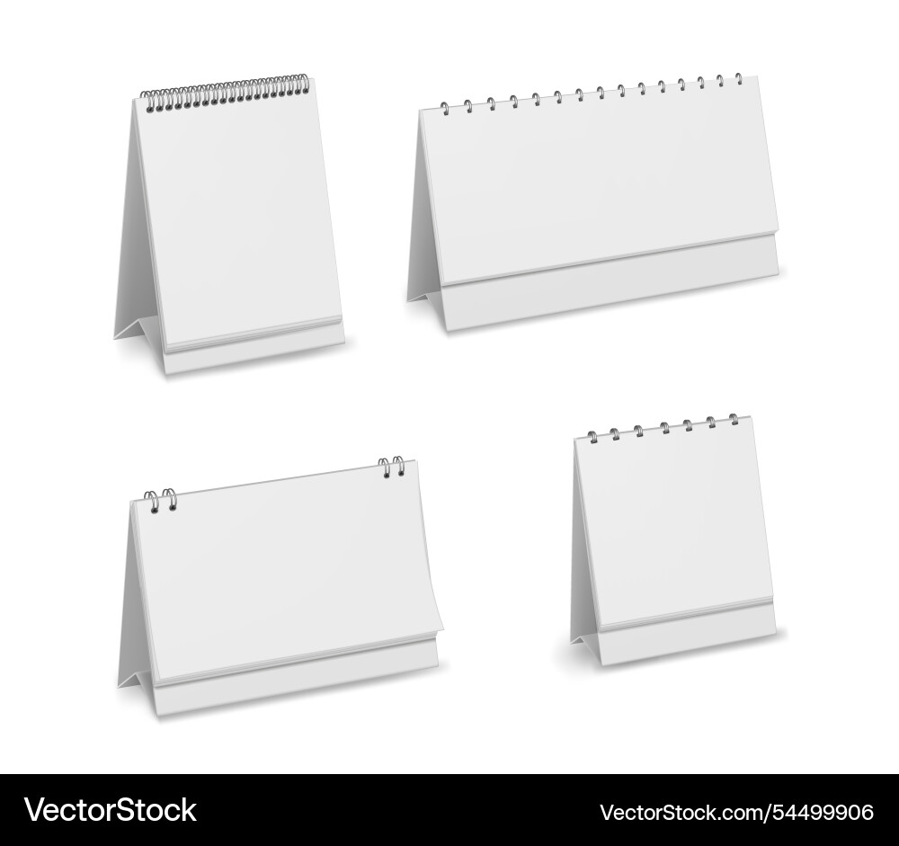 Calendar organizer notebook reminder with spiral Vector Image